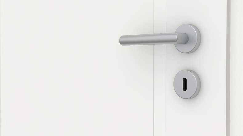 planeo design interior door VELA Lallu 1 white lacquer 9010 corner edge | lacquered - 1985 x 610|735|860|985 mm