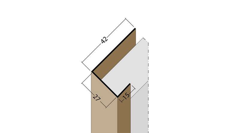 planeo Protect end profile - AP 27mm mounting 2500mm length white
