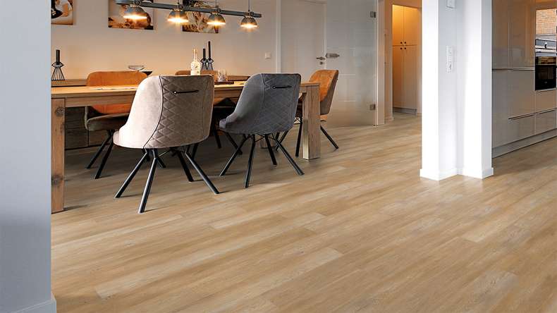 planeo Rigid click vinyl - FlexCore 30 Honey Rustic Oak | Impact sound insulation integrated (plfc-5001FS30)
