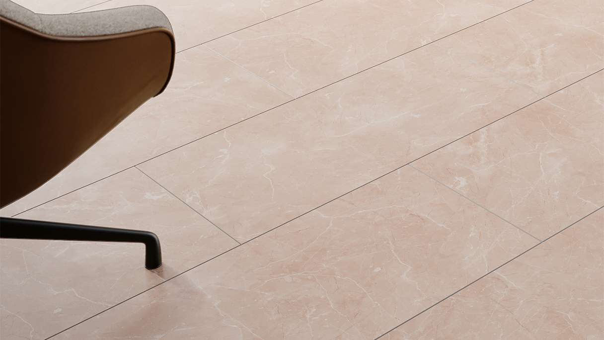 planeo Rigid click vinyl - Stone Botticino light Matt | Impact sound insulation integrated (100P2911MT)