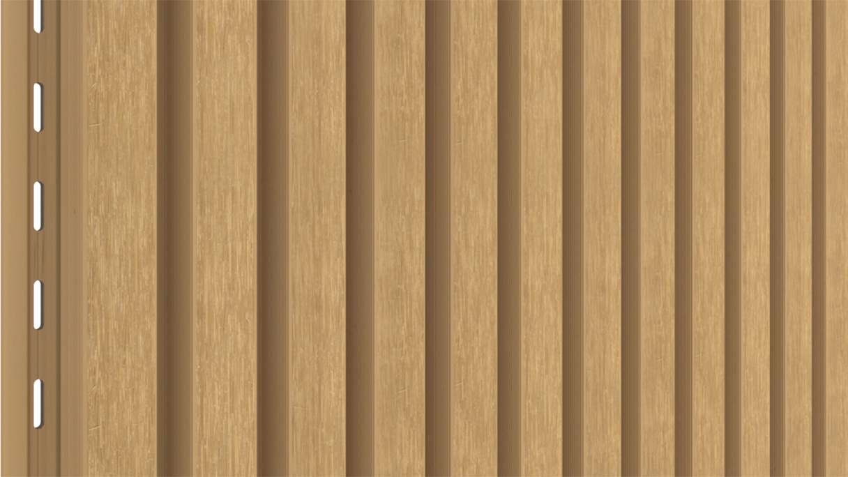 planeo LINEA Slim – WPC CoEx cladding, Sand, 2900 x 215 mm