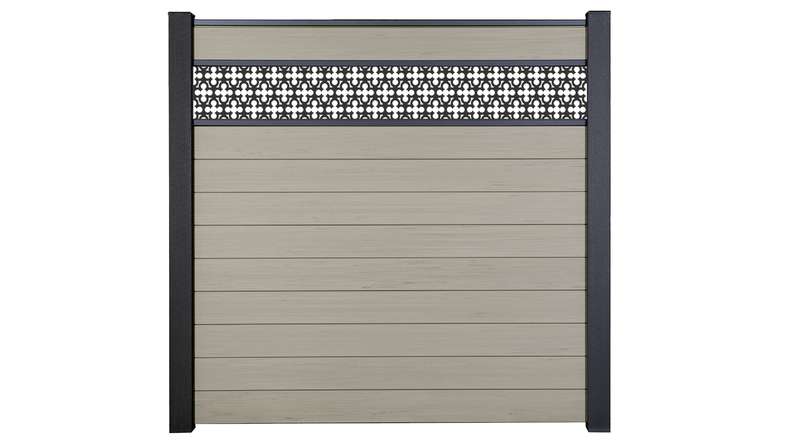planeo Gardence Strong - BPC plug-in fence Oriental Bi-Colour Sand 180 x 180 cm