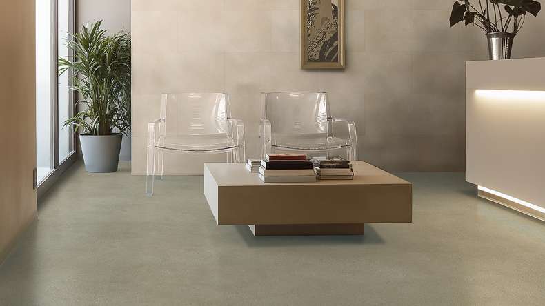 Gerflor Klick Vinyl Rigid - Creation 40 Clic Acoustic Backyard Taupe | Impact sound insulation integrated (61321713)