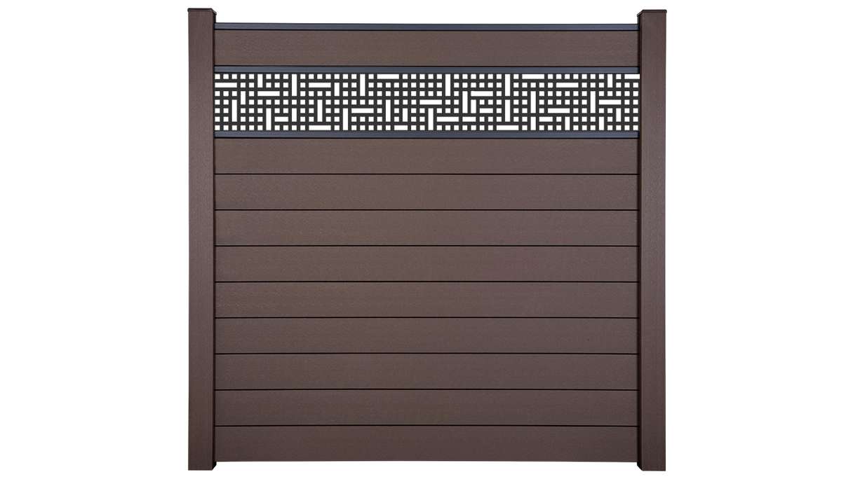 planeo Gardence Strong - BPC plug-in fence Mesh Terra 180 x 180 cm
