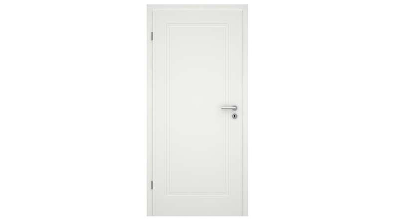 planeo design interior door VELA Lallu 1 white lacquer 9010 corner edge | lacquered - 1985 x 610|735|860|985 mm