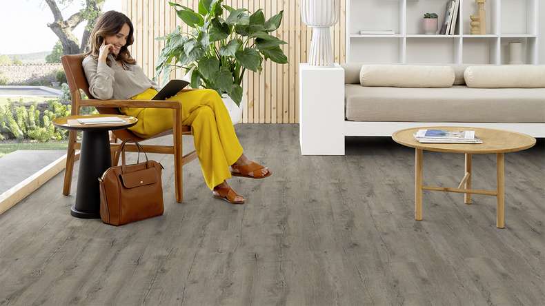 Gerflor Klick Vinyl - Senso Premium Rigid Acoustic Pecan | Impact sound insulation integrated (39470511)