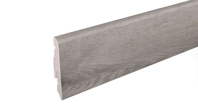 planeo skirting board SolutionX 2in1 - 2400 x 14 x 58 mm oak grey (SL0088)