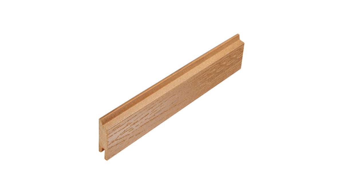 planeo Fassado - WPC rhombus strip facade cladding oak brown