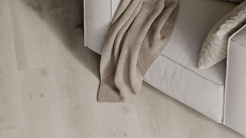 planeo Rigid Click Vinyl - HOMEtec Basic 30 IXPE Soft Mid Grey | Impact sound insulation integrated (RP-E30-7)