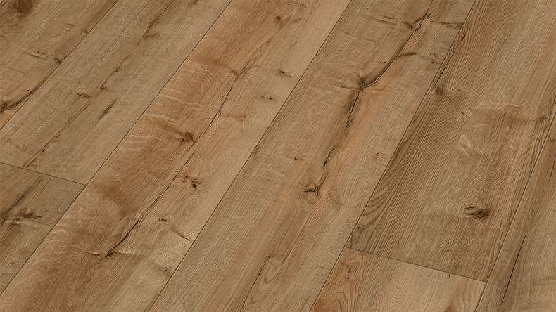 MEISTER design flooring rigid vinyl RM 500 S - 20198 Brass band | integrated footfall sound insulation (400050-1522225-20198)