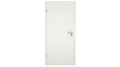 planeo design interior door VELA Kado 3O white lacquer 9010 corner edge | lacquered - 2110 x 610|735|860|985 mm