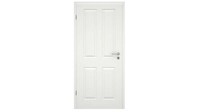 planeo country house interior door VELA Casa 4F white lacquer 9010 round edge | lacquered - 1985 x 610|735|860|985 mm