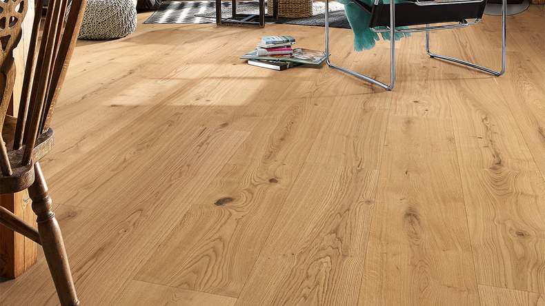 MEISTER Lindura wood flooring HD 400 - 08902 Oak authentic pure natural oiled 2200 x 270 x 11 mm (500213-2200270-08902)