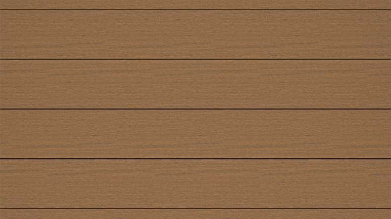 planeo ANTIKWoodline – WPC CoEx-coated decking board, lightweight composite profile – Burma Teak 3m – rustic/smooth brushed