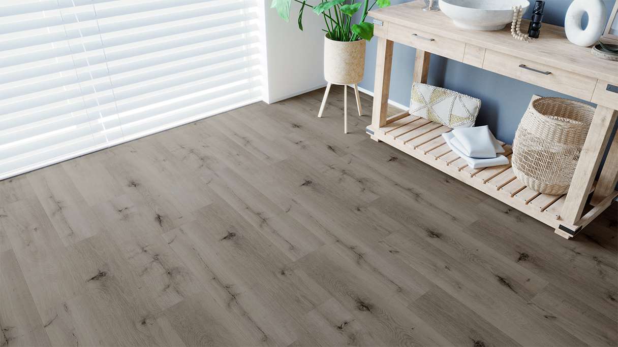 SKAVA rigid click vinyl - Home Grey Oak | integrated impact sound insulation (LO-1090)