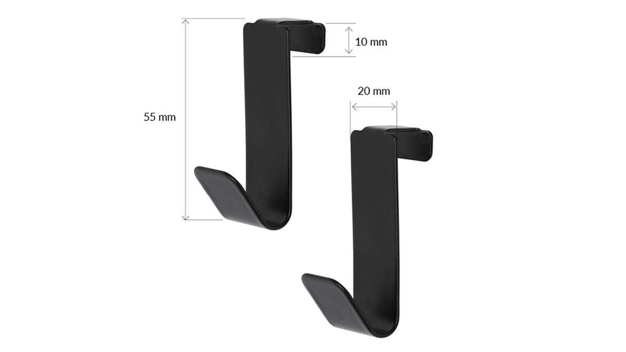 planeo hooks - black 2 pcs