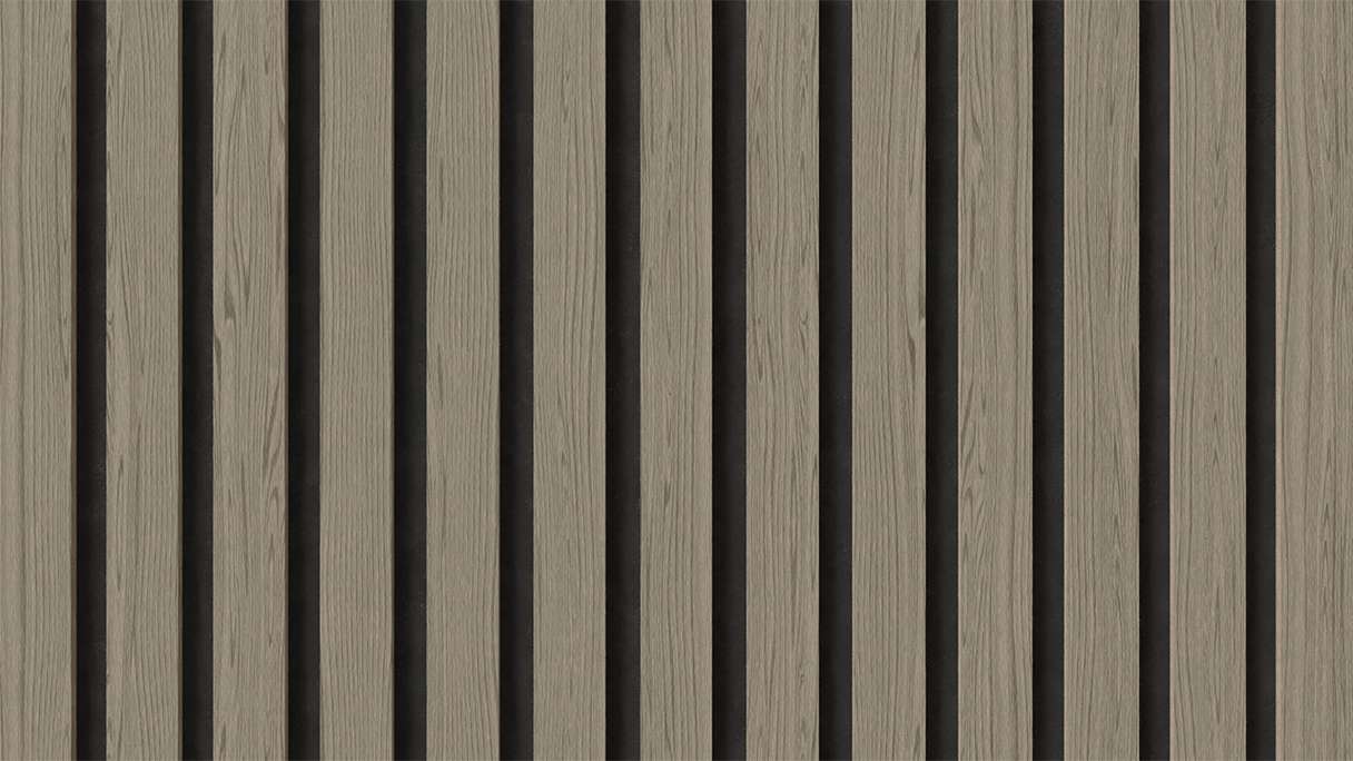 planeo acoustic panels - grey oak 2480 x 600 x 21.5 mm | fire-retardant
