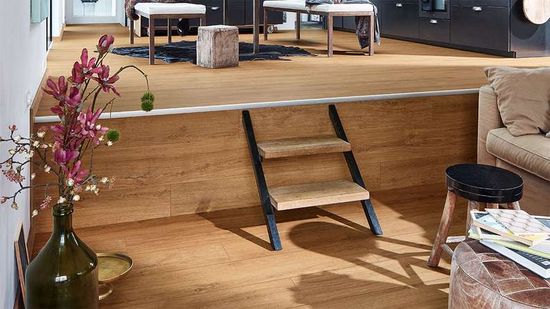 MEISTER Design flooring MeisterDesign. next DD 500 S - 06999 Golden Oak | Impact sound insulation integrated (400054-1287220-06999)