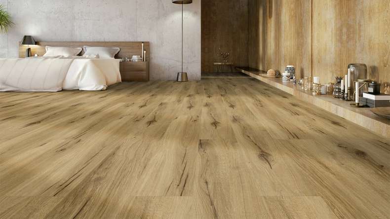 Gerflor Klick Vinyl - Senso Premium Rigid Acoustic Bambi fauve | Impact sound insulation integrated (40441629)