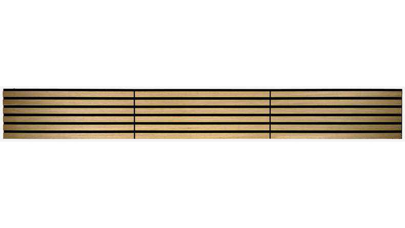 Skaben acoustic panels SilentWall Compact - light brown oak - 244 x 30.5 cm