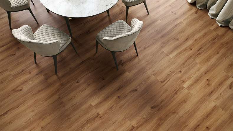 planeo Rigid Click Vinyl - GRANDline Nature Oak Brown | Impact sound insulation integrated (NF-GL-702-N)