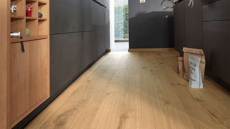 MEISTER Lindura wood flooring HD 400 - 08921 Oak authentic pure ultra matt lacquered 2200 x 205 x 11 mm (500214-2200205-08921)