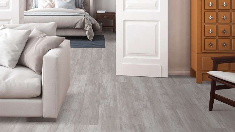 planeo Rigid click vinyl - FlexCore 55 Glacier Oak White | Impact sound insulation integrated (plfc-5167FS55)
