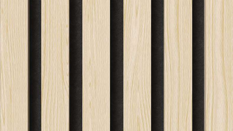 planeo acoustic panels - oak white 2480 x 600 x 21.5 mm | fire-retardant