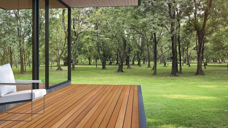 TerraWood wooden deck Garapa PRIME 21 x 145 x 4880mm - smooth on both sides