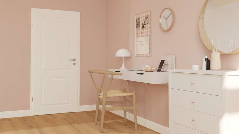 planeo country house interior door PUREA Casa 2 white lacquer 9003 design edge | lacquered - 2110 x 610|735|860|985 mm