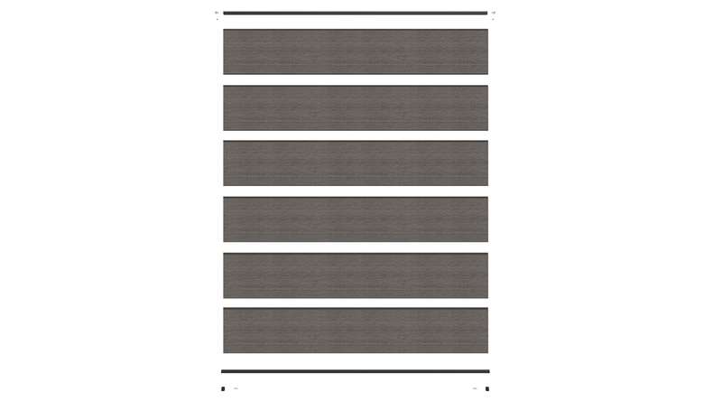 planeo INFINITY XL-Board - WPC CoEx plug-in fence dark grey 176 x 183