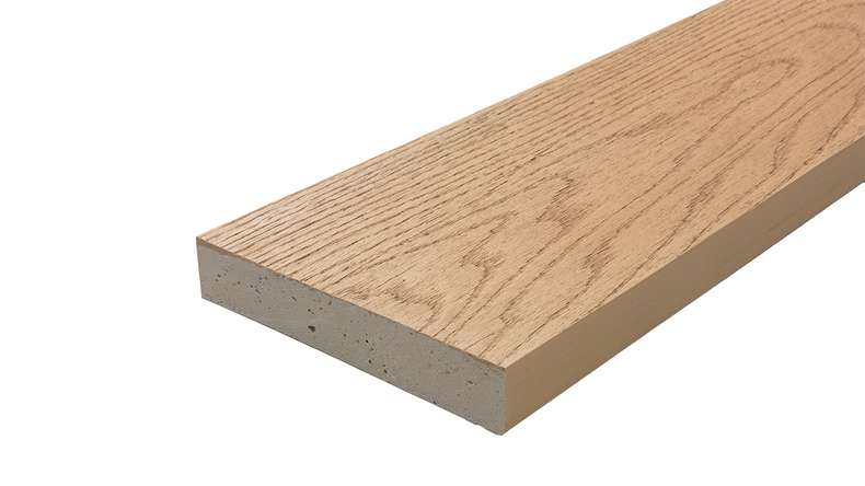 planeo Authoria PureBoard solid decking - Light Natural Oak 3.6m textured