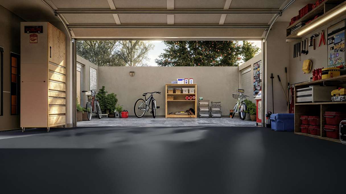Gerflor garage flooring – R-Tile 9004 Black (39579004)