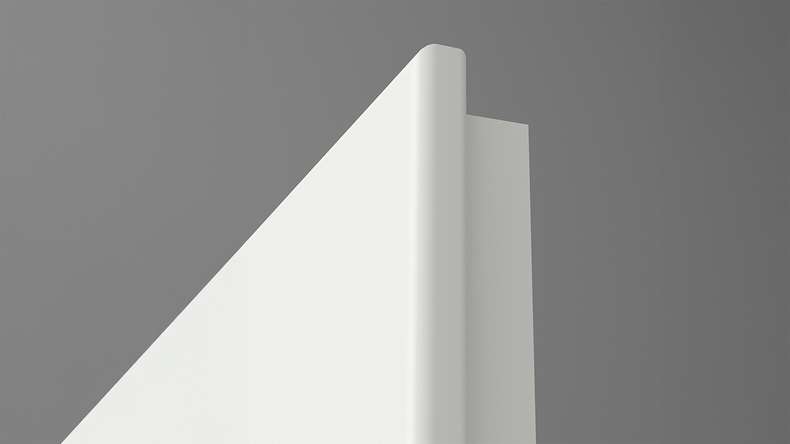 planeo interior door VELA Calma White 9010 Round edge | SMH - 2110 x 610|735|860|985 mm