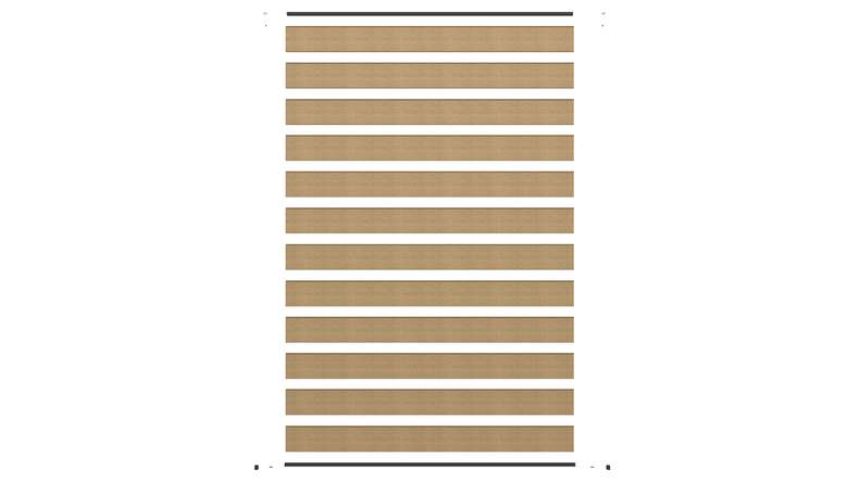 planeo INFINITY - WPC CoEx plug-in fence sand 176 x 183 cm