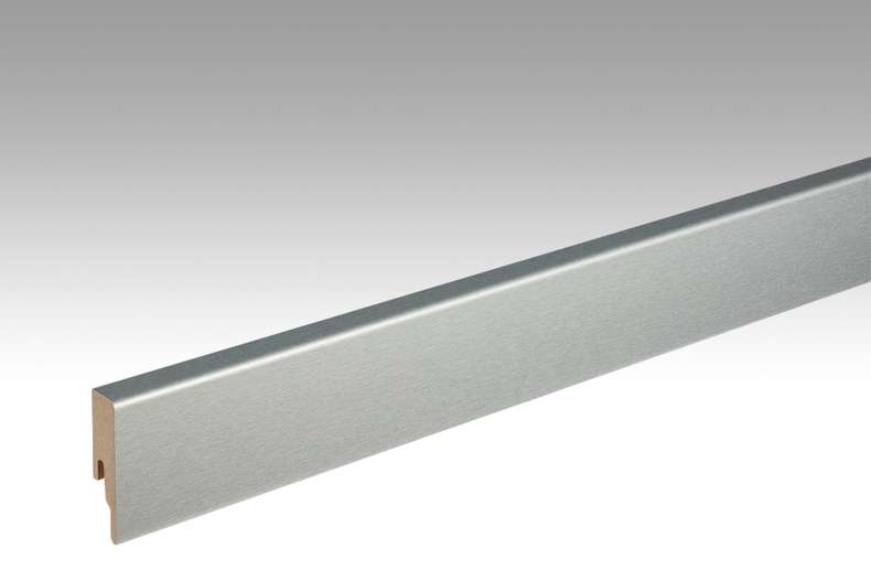 MEISTER Skirtings Stainless steel DF 063 - 2380 x 60 x 16 mm (200013-2380-00063)