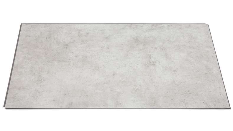 Plastic wall panelling - planeo StrongWall - Grey Cement 37.5 x 65 cm
