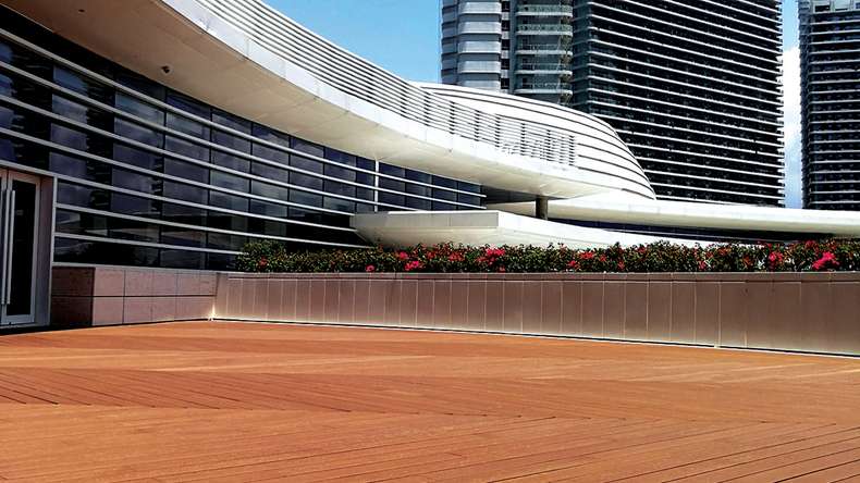 planeo wooden terrace - light bamboo - smooth/grooved