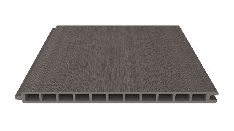 planeo INFINITY XL-Board - WPC CoEx plug-in fence dark grey 176 x 183