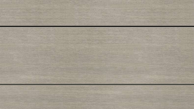 planeo WOODLine Nature - WPC CoEx coated decking board hollow chamber - light grey 3m textured/smooth brushed