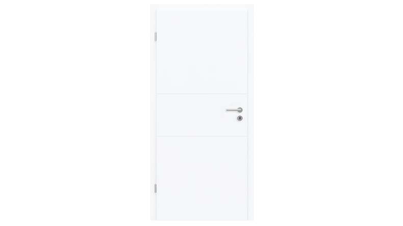 planeo design interior door PUREA Vivo 3 white lacquer 9003 design edge | lacquered - 1985 x 610|735|860|985 mm