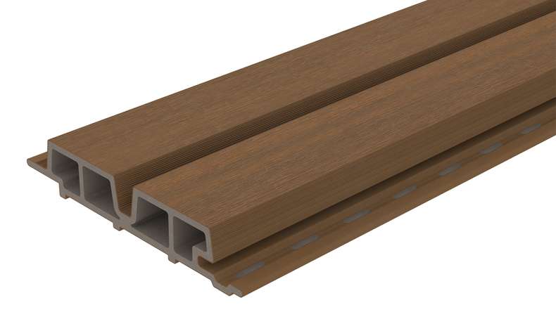 planeo LINEA Wide – WPC CoEx cladding, Burma Teak, 2900 x 181 mm