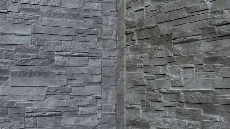 planeo wall cladding stone look - NoviHome Anthracite 1054 x 334 mm