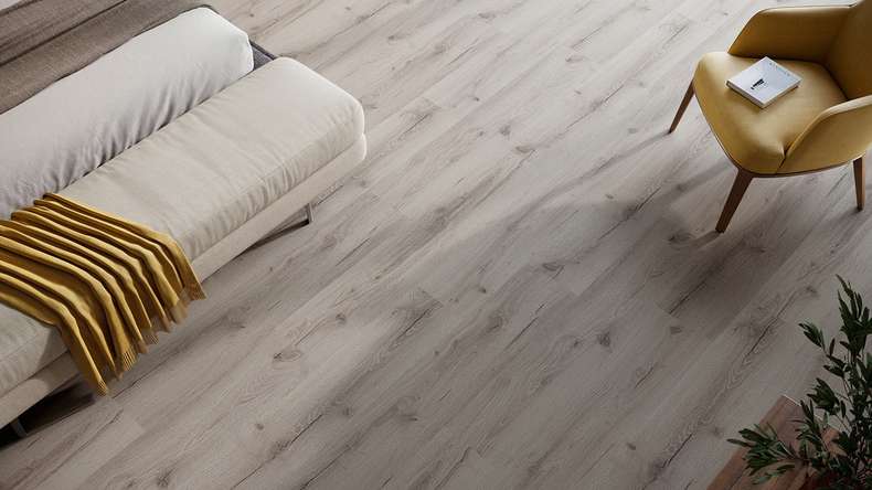 planeo Rigid Click Vinyl - HOMEtec Basic 30 IXPE Grey Oak | Impact sound insulation integrated (RP-E30-6)