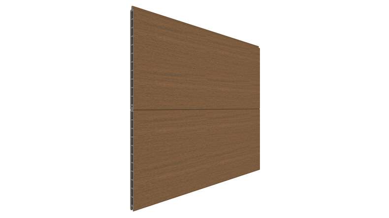 planeo INFINITY XL-Board - WPC CoEx plug-in fence Burma Teak 176 x 183