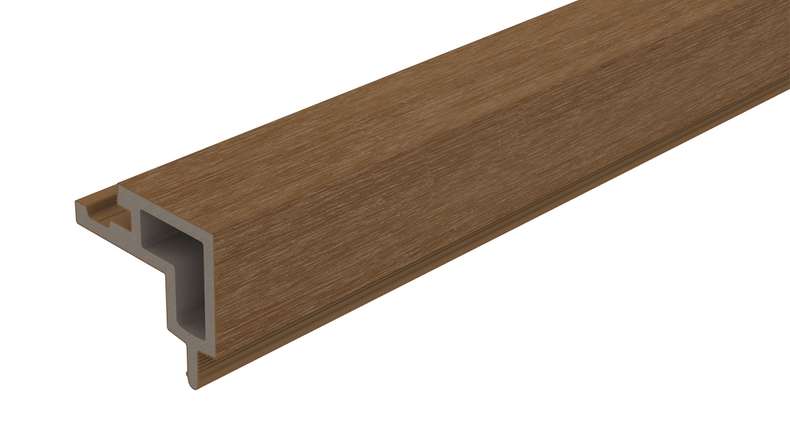 planeo LINEA – WPC CoEx external corner, Burma Teak, 2900 x 62 x 55 mm