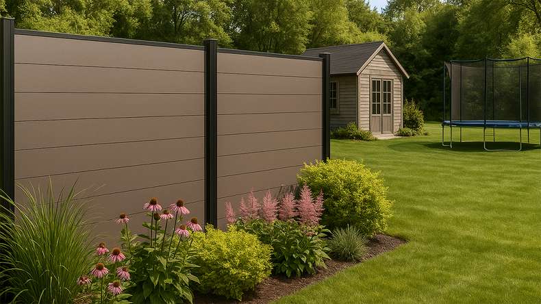 planeo Classic - BPC plug-in fence brown
