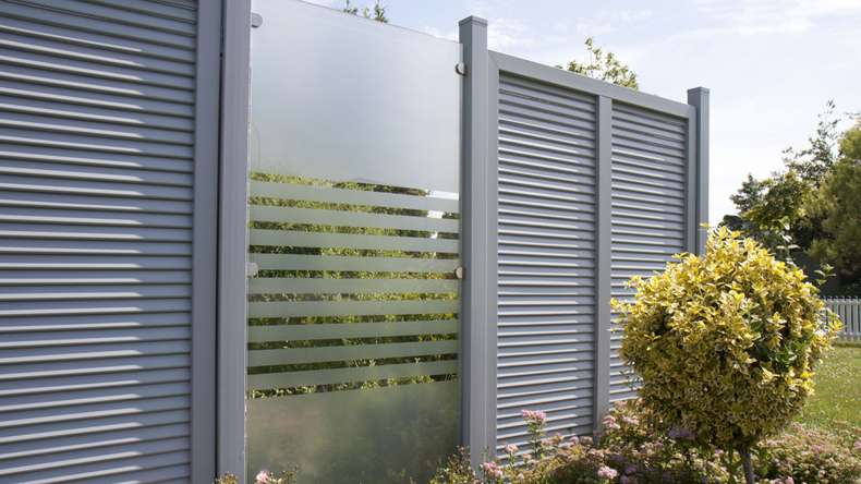 planeo Ambiente - glass privacy screen upright strip 90 x 180 cm