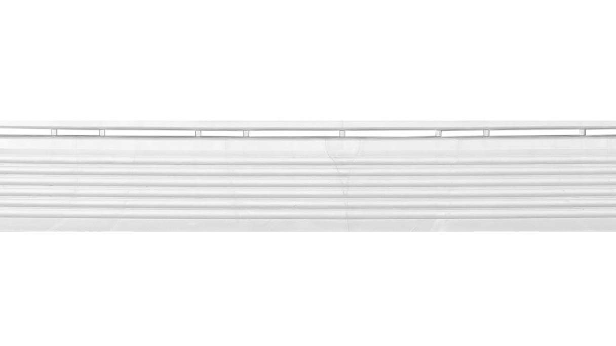 planeo side panel for 40 x 40 cm click tiles – white-aluminium