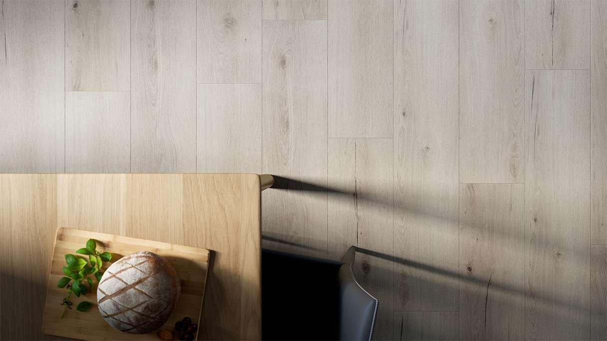 planeo Rigid Click Vinyl - Riverwalk Oak | Impact sound insulation integrated (DF-K-922-055)